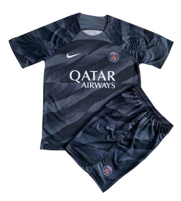 Paris Saint-Germain Målmand Udebanesæt Børn 2023-24 Kort ærmer (+ korte bukser)